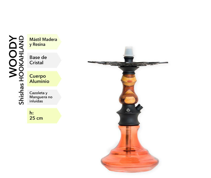 HOOKAHLAND WOODY 25CM
