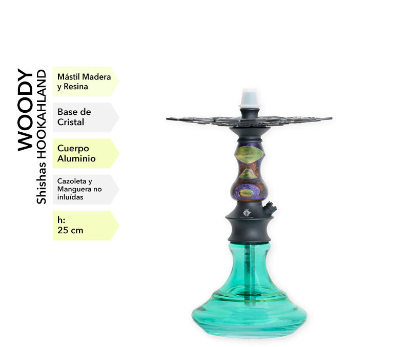 HOOKAHLAND WOODY 25CM