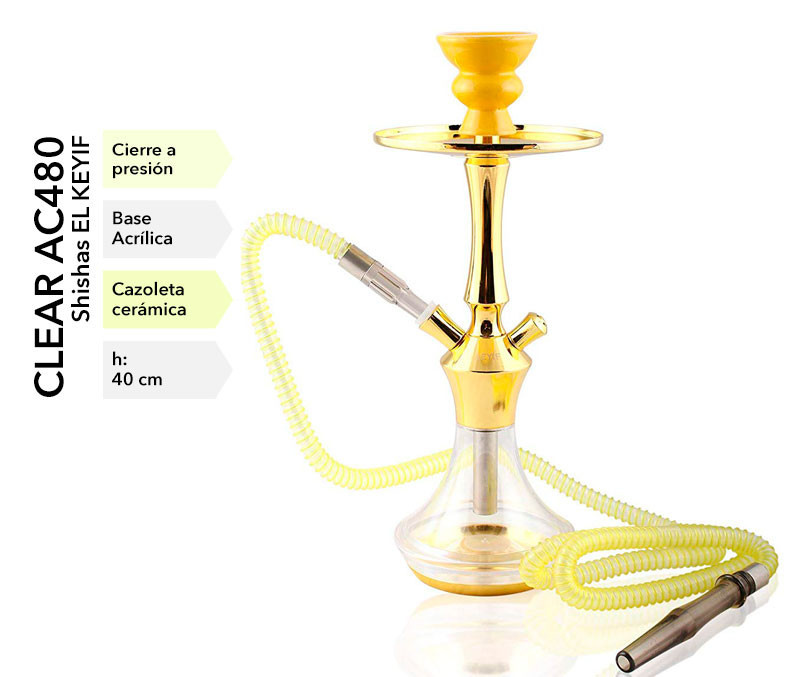 SHISA EL KEYIF CLEAR AC 480 ORO 40CM